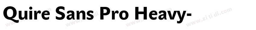 Quire Sans Pro Heavy字体转换
